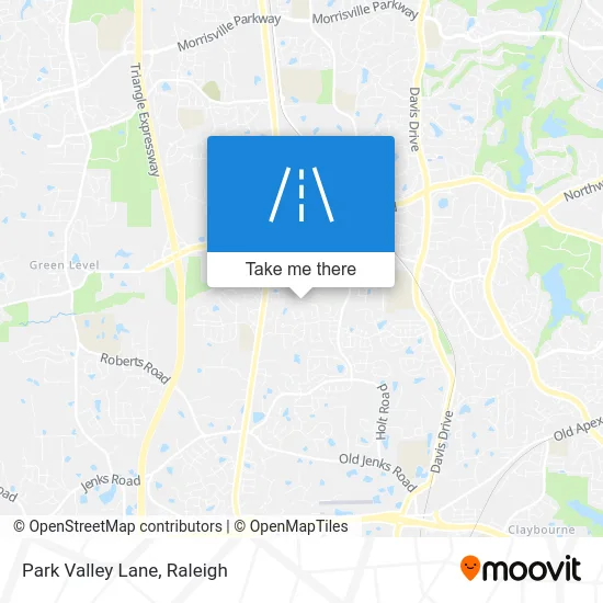 Park Valley Lane map