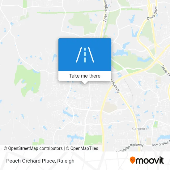 Peach Orchard Place map