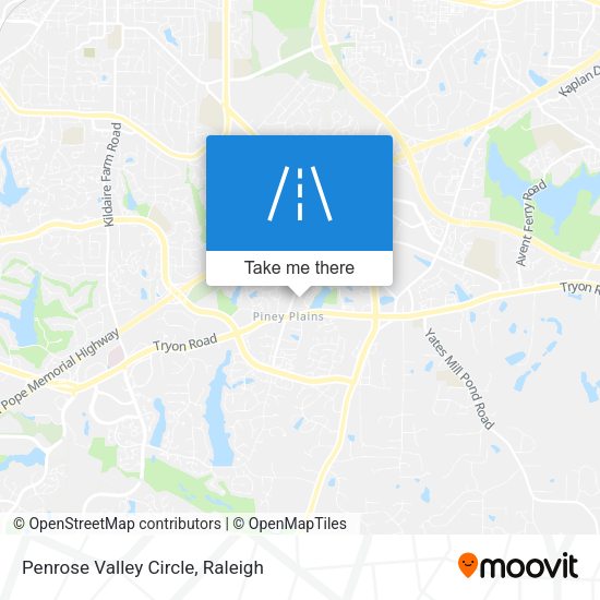 Penrose Valley Circle map