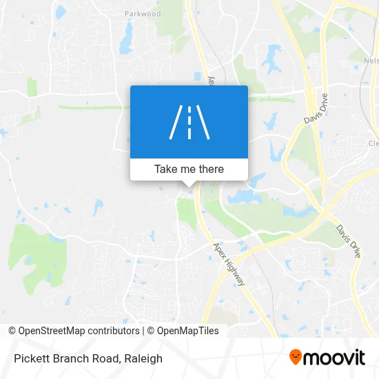 Pickett Branch Road map