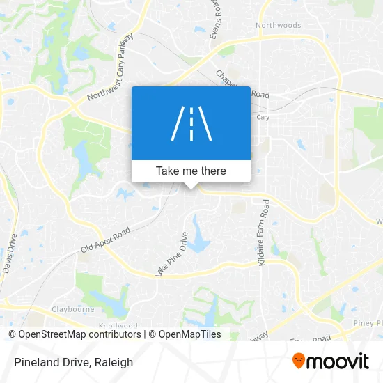 Pineland Drive map