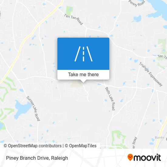 Piney Branch Drive map