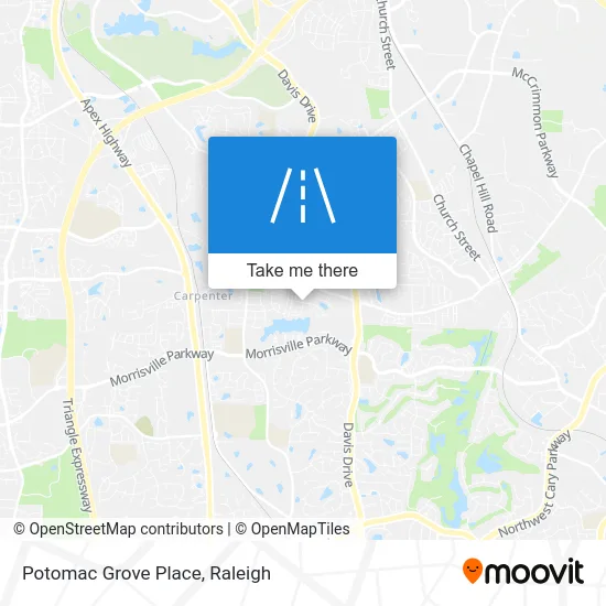 Potomac Grove Place map