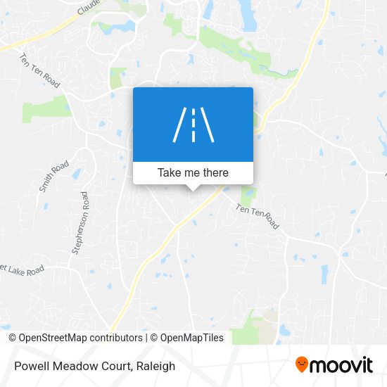 Powell Meadow Court map