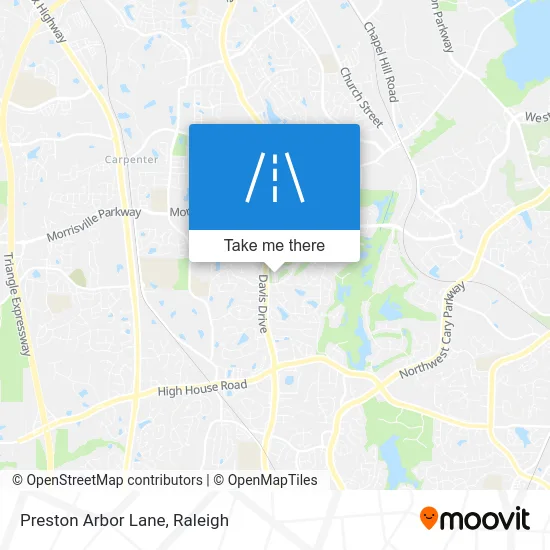Preston Arbor Lane map