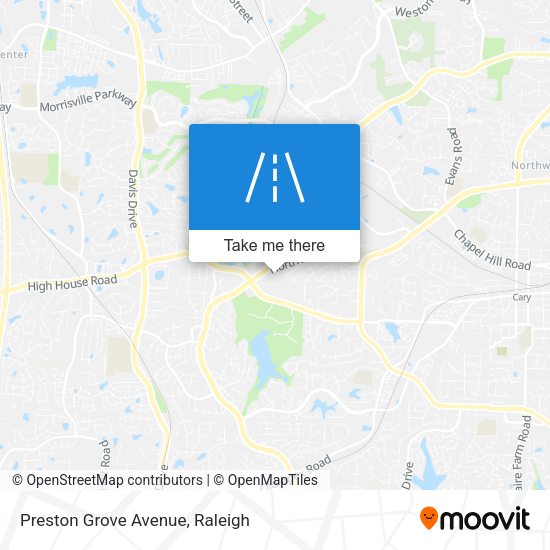 Mapa de Preston Grove Avenue