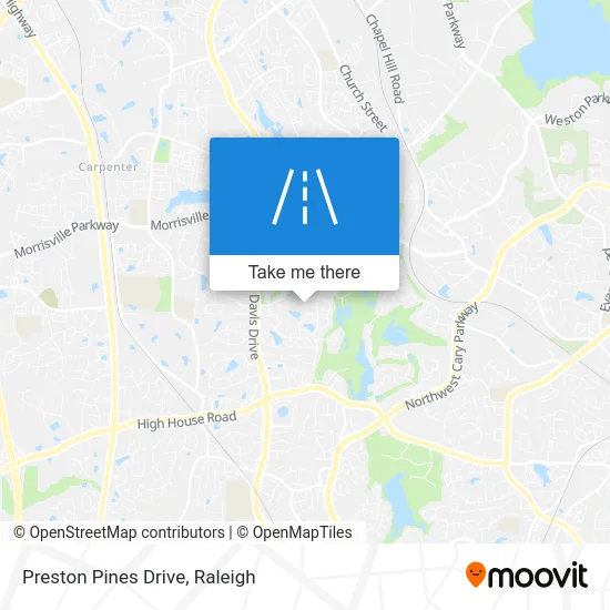 Preston Pines Drive map