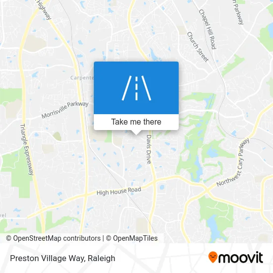 Preston Village Way map