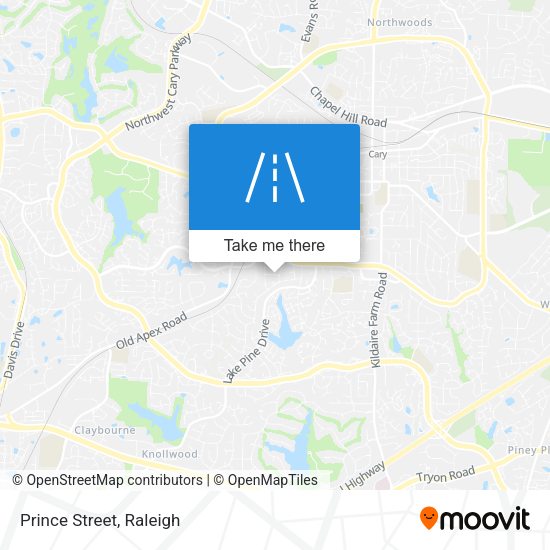 Mapa de Prince Street