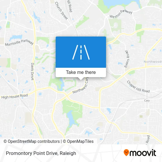 Promontory Point Drive map