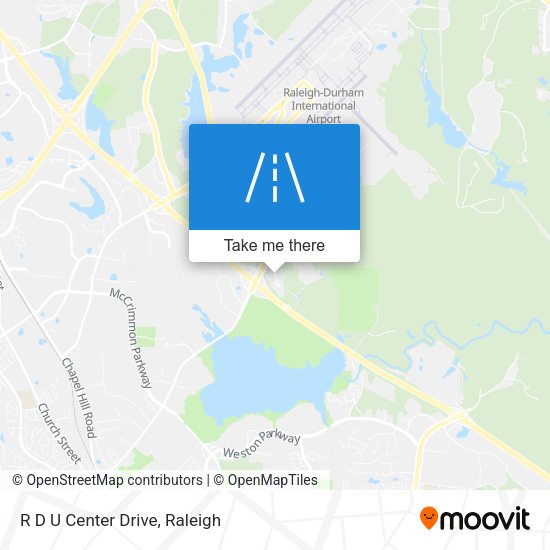 R D U Center Drive map