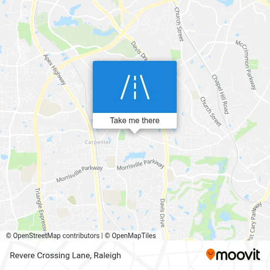 Revere Crossing Lane map