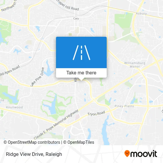 Ridge View Drive map