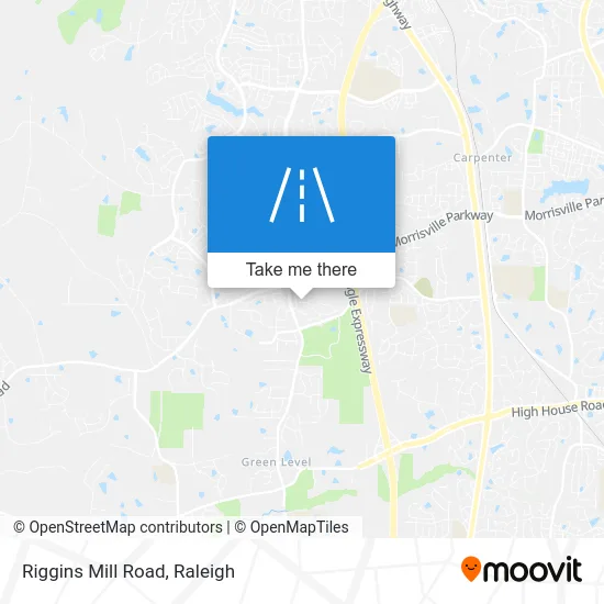 Riggins Mill Road map