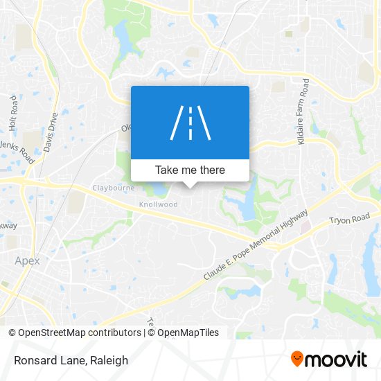 Ronsard Lane map