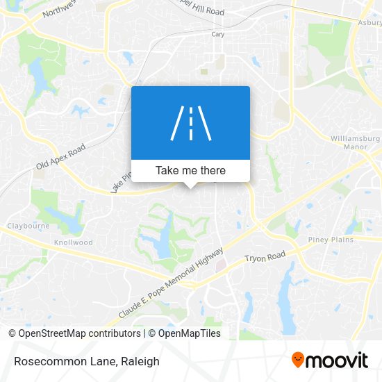 Rosecommon Lane map