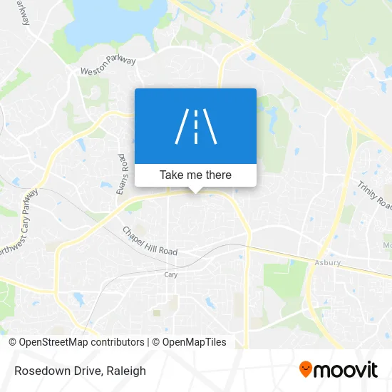 Rosedown Drive map