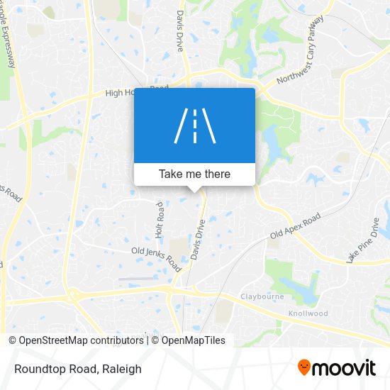 Mapa de Roundtop Road