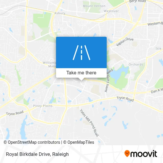 Royal Birkdale Drive map