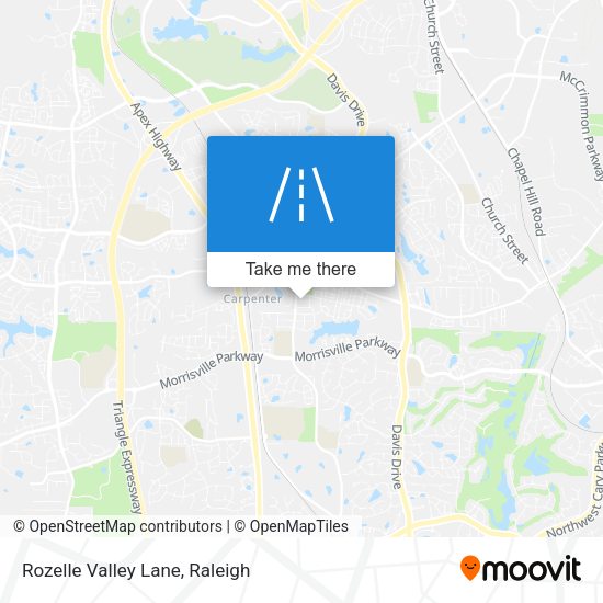Rozelle Valley Lane map