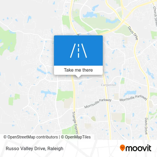 Russo Valley Drive map