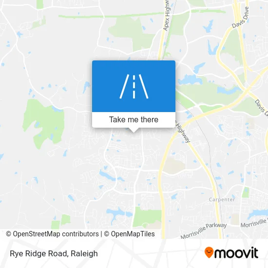 Rye Ridge Road map