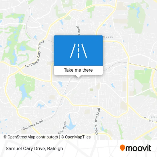 Samuel Cary Drive map