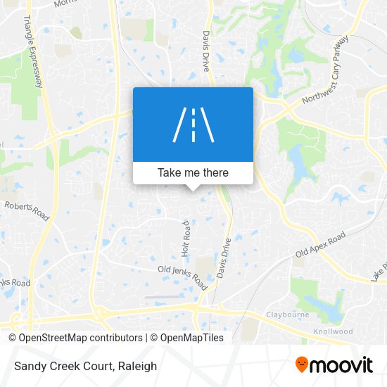 Mapa de Sandy Creek Court