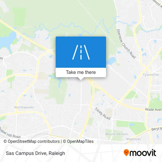 Sas Campus Drive map