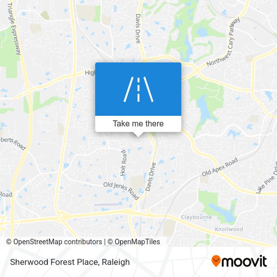 Sherwood Forest Place map