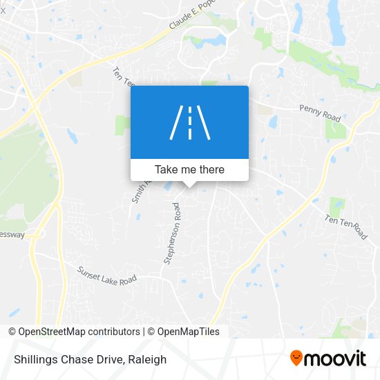 Shillings Chase Drive map