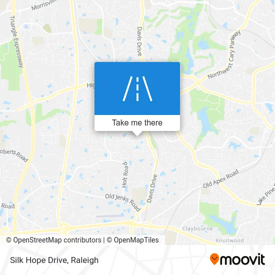 Silk Hope Drive map