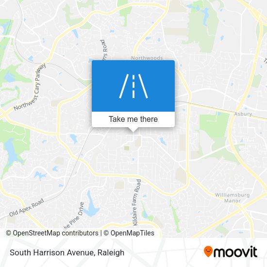 Mapa de South Harrison Avenue