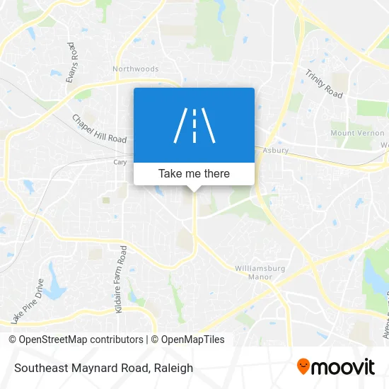 Southeast Maynard Road map