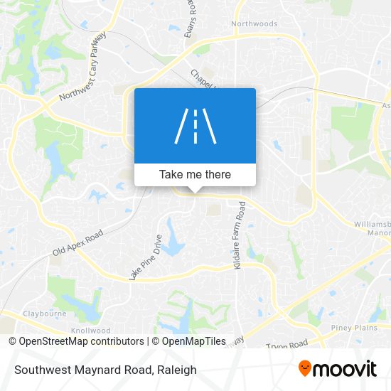 Southwest Maynard Road map