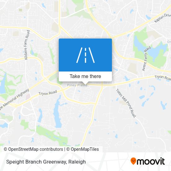 Speight Branch Greenway map
