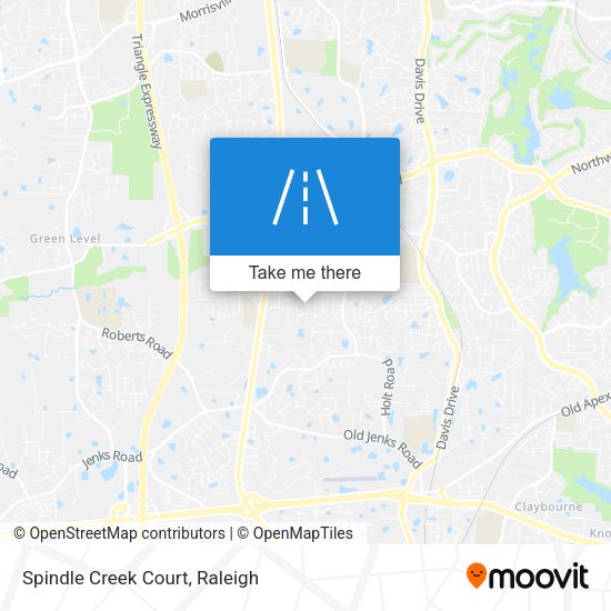 Mapa de Spindle Creek Court