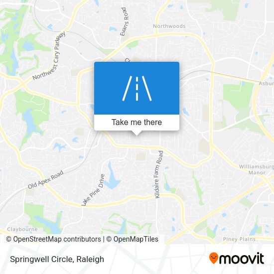 Mapa de Springwell Circle