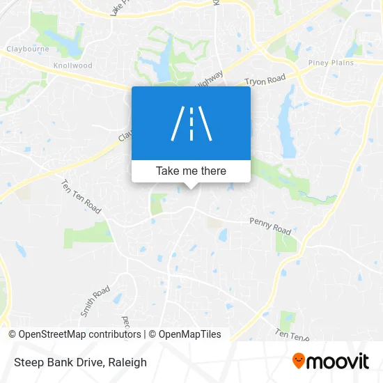 Steep Bank Drive map