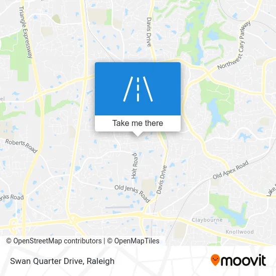 Swan Quarter Drive map