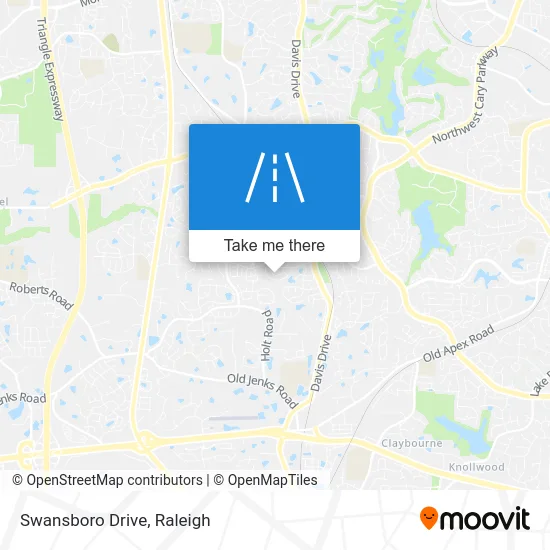 Swansboro Drive map