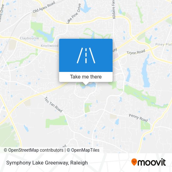Mapa de Symphony Lake Greenway