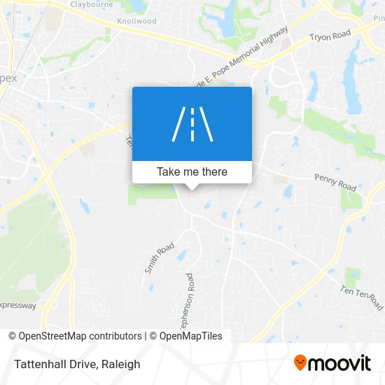 Tattenhall Drive map
