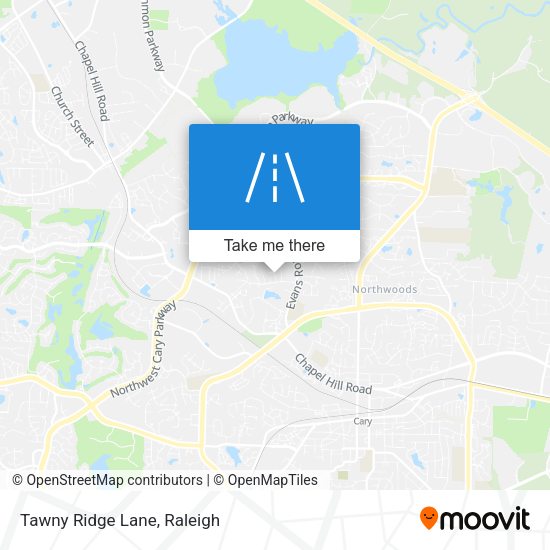 Tawny Ridge Lane map