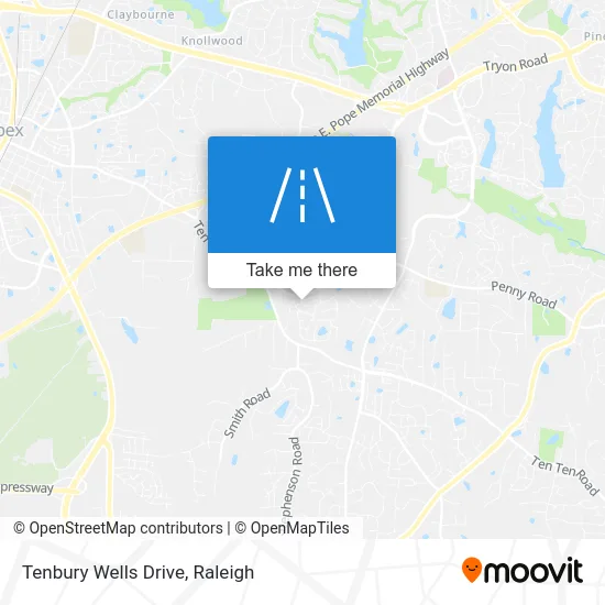 Tenbury Wells Drive map