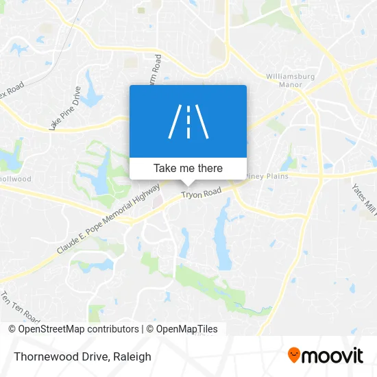 Thornewood Drive map