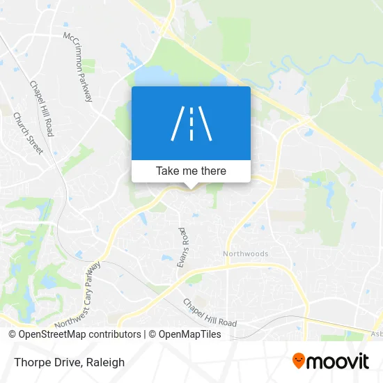 Thorpe Drive map