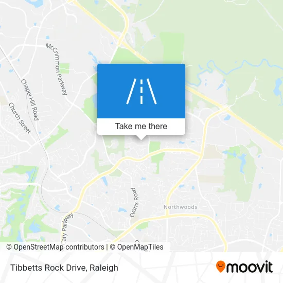 Tibbetts Rock Drive map