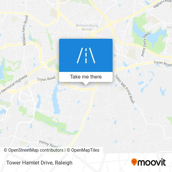 Tower Hamlet Drive map