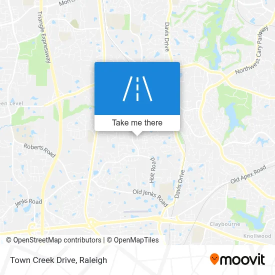 Town Creek Drive map